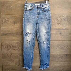 KanCan Stretch Distressed Skinny Ankle Jeans Women's Size 7